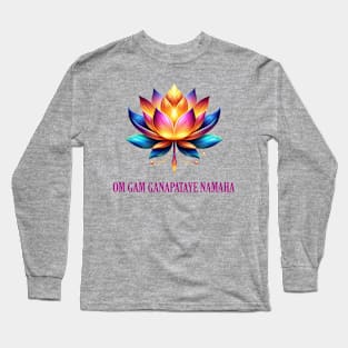 Lotus Flower Mantra Long Sleeve T-Shirt